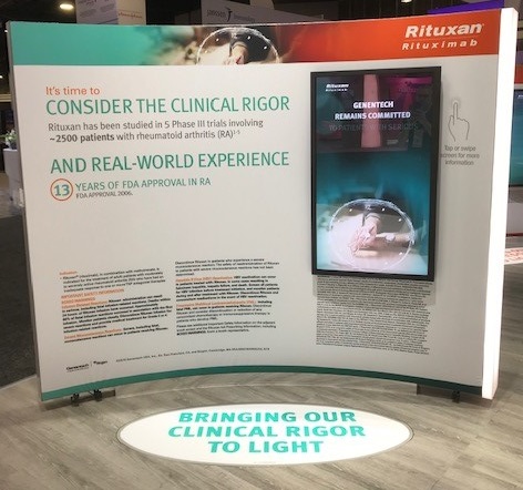 led floor panel exhibit